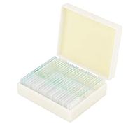 Set de 25 portaobjetos preparados para microscopio de biología - Muestras educación e investigación - Ideal para Estudiantes - Incluye Caja de
