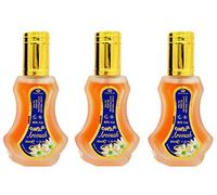 Set de 3 Almizcle Musk AROOSAH Al Rehab 35ml Perfumes de Mujer Perfumes Hombre Attar Perfume Alcohol Desnaturalizado, NOTAS: Balsámica, Oud, Aromática, Almizclada