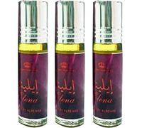Set de 3 Almizcle Musk ELENA Al Rehab 6ML Perfumes de Mujer Perfumes Hombre Attar Perfume Sin Alcohol 100% de Aceite Almizcle Oud Roll on, NOTAS: Afrutado, Floral, Dulce, Fresco, Tropical
