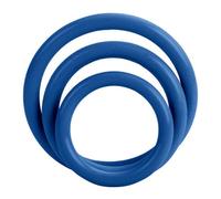 Set de 3 anillos para el pene - Azul
