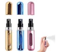 Set de 3 Atomizadores Recargables de Perfume 5ML, Mini Botellas Pulverizadoras Portátiles y sin Fugas, Ideal para Viajes, Fiestas y Uso Diario