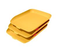 Set de 3 Bandejas Porta Documentos Leitz Cosy A4 Amarillo