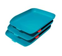 Set de 3 Bandejas Porta Documentos Leitz Cosy A4 Azul