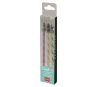 Legami - Juego de 3 bolígrafos de gel multicolor, 1 x 14,5 cm, diámetro de la punta 1,0 mm, tres tintas contrastantes para decorar, escribir y dar originalidad a cada página