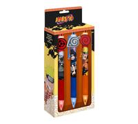 Set de 3 Bolígrafos Naruto Shippuden con Toppers - Kids Euroswan
