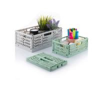 INNOVAGOODS SET DE 3 CAJAS ORGANIZADORAS PLEGABLES Y APILABLES BOXTOR V0103244
