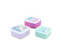 Set de 3 Cajas Snack Fantasy - Apilables, Prácticas y con Diseño de Unicornio Miniland