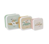 Set de 3 cajitas para almuerzo Little Explorers - Cajas para snacks infantiles - Saro - Set de 3 tamaños