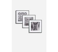 Set de 3 Cuadros Cristal Arquitectura 30x30 cm