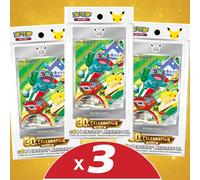Set de 3 de Pokémon 30º Aniversario Serie Primer Vol.1 - Chino - Sellada Oficial - Tarjeta Promocional + Sobre de Refuerzo - Edición de Aniversario