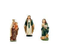 Set de 3 imanes de la Virgen del Carmen, Milagrosa e inmaculada 2x2x6 cm