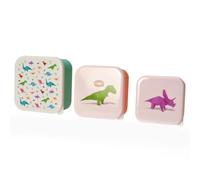 Set de 3 loncheras con dinosaurios / loncheras de desayuno niños/jóvenes (colegio/jardín de infantes)