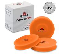 Set de 3 Mini Frisbee - El pequeño disco Frisbee vuela más de 60 metros - El nuevo deporte de moda - Alternativa al deporte Frisbee habitual - Naranja