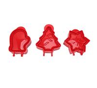 Set de 3 Moldes para Empanadillas, Formas Árbol de Navidad, Estrella y Guante, Mini Moldes para Masa, ABS Resistente y Seguro - Fácil de Usar, Ideal para Hornear en Navidad y