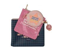 Set de 3 neceseres - life happens. shopping helps. mr.wonderful woa112