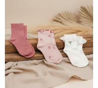 Set de 3 pares de calcetines Fairy Garden, talla 20–22 | Little Dutch