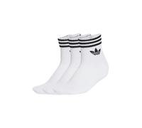 Set de 3 pares de calcetines largos unisex adidas 3-Stripes JV7435 Blanco