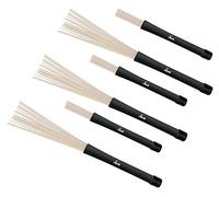 Set De 3 Pares XDrum NJB3 Jazz Brushes De Nylon (Jazz, Big Band, Batería Drum Brushes) azul