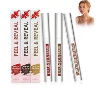Set de 3 Peel Off Lip Liner Stain,Tinte de Labios de Larga Duración,Lip Tint Waterproof Sin Transferencia,Delineador de Labios Peel Off de Alta Pigmentación,Reddish Brown Coffee Cocoa,02