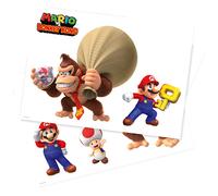 Set de 3 pegatinas de Mario vs. Donkey Kong