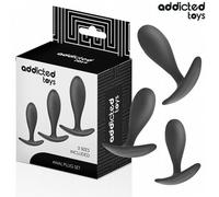 Set de 3 plugs anales de silicona modelo 2