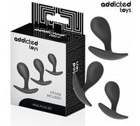 Set de 3 plugs anales de silicona modelo 3