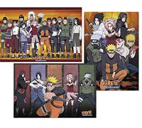 Set de 3 Pósters Naruto Shippuden - Caracteres (61cm x 91,5cm)