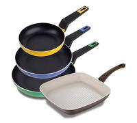 Set de 3 sartenes Ø18Ø22Ø26cm + asador Ø28cm San Ignacio