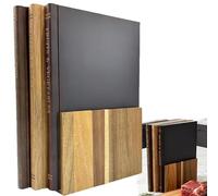 Set De 3 Tablas De Cortar Con Estante De Madera, Decoración Para Encimera De Cocina, Preparación De Queso, Pan, Carne Y Verduras, Regalo Original Para Amantes De Los Libros