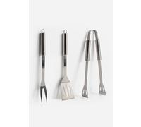 SET DE 3 UTENSILIOS PARA BARBACOA DE ACERO INOX. 38CM