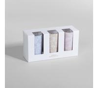 Set de 3 velas pequeñas en vidrio aroma nube de algodón
