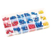 Set de 300 terminales preaislados, ideales para conexiones eléctricas seguras y eficientes en aplicaciones de instalación y reparaciones.