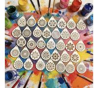 Set de 35 plantillas de mandalas reutilizables para proyectos artísticos en diversas superficies como , madera, , tela, vidrio y cerámica