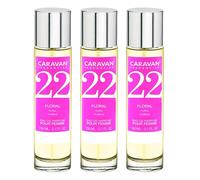 Set de 3x 150ml Caravan perfume de mujer Nº22