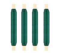 Set de 4 Alambres Verdes 0,65 mm, Alambre Fino y Resistente para Flores, Alambre para Jardín en Bobina de Madera, Alambre Versátil Ideal para Sujeción de Plantas, Manualidades y Decoración