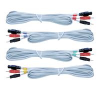 Set de 4 cables Compex Gris 6P/ Wire