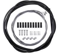 Set de 4 Cables de Cambio de Marchas de Freno de Bicicleta Cable de Cambio de Bicicleta Universal Cable de Transmisión Carcasa de Cable de Cambio de Ciclismo para Carretera Montaña Reparación, Negro