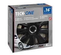 Set De 4 Copricerchi Universales 16' Con Tuercas Lancia Y Fiat Panda 500 Polo