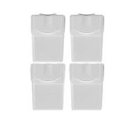 Set de 4 cubos de basura KEDEN SORTIBOX para reciclado, blanco, 80L