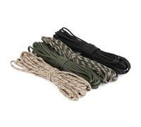 Set de 4 Cuerdas Paracord de 10 m (40 m Total) 4 mm, Cuerda Resistente con 7 Hilos de Nylon 100%, Capacidad de Carga hasta 250 kg, Ideal para Camping, Escalada y Pulseras Paracord