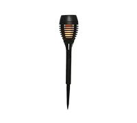 LUMINEO Pack de 4 antorchas solares de jardín 75 x 27 cm Negras