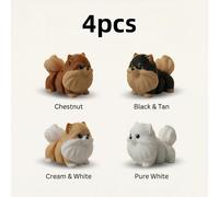 Set de 4 figuras de , estatuas de perros de plástico, decoración para Pascua y de San Valentín, detalles de de , regalo ideal para amantes de , nuevos , relleno de fiestas y adorno de mesa
