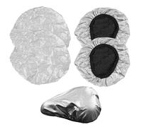 Set de 4 Fundas Universales para Sillín de Bicicleta - 100% Impermeables, Protección UV, Ajuste Perfecto para MTB, BMX, Bicicletas de Carrera y Trekking - Material PVC Duradero y Ligero