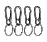 Set de 4 Llaveros con Mosquetón - Mosquetón Pequeño de Metal, Extraíble - Mosqueton Llavero Para Llaves de Coche, Mochila, Camping y Viajes, llavero hombre keychain
