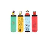 Grupo Erik Marcapaginas Snoopy Libros - Producto Snoopy: 4 Marcapaginas Originales Ligeros y Flexibles | Punto de Libro: Regalos para lectores