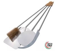 Set de 4 palas para pizza en acero - Perfecto para tus pizzas caseras