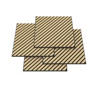 Set de 4 paneles acústicos vang 3d 1,44 m² lamas diagonales - roble [neu.holz]