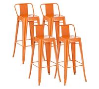 Set de 4 taburetes mason metálicos 43x44x96 cm