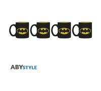 Set de 4 Tazas Espresso Batman Iconic ABYSTYLE Cerámica Negro 110 ml