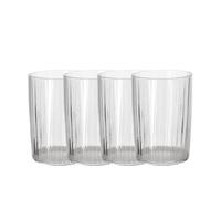 Set De 4 Vasos De Agua Bitz Kusintha De Vidrio Claro 0,28 L